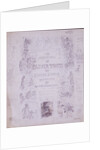 Draft Title Page for The Adventures of Oliver Twist by George Cruikshank
