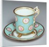 Chocolate cup and saucer by William Billingsley