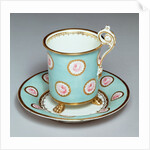 Chocolate cup and saucer by William Billingsley