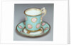 Chocolate cup and saucer by William Billingsley