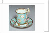 Chocolate cup and saucer by William Billingsley