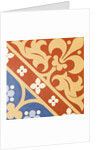 Encaustic tile. England, mid-19th century by Anonymous