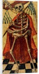 Death wearing a cardinal's hat and matellata. Italy, 16th century by Antonio Cicognara