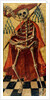 Death wearing a cardinal's hat and matellata. Italy, 16th century by Antonio Cicognara