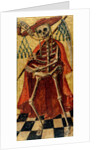 Death wearing a cardinal's hat and matellata. Italy, 16th century by Antonio Cicognara