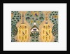 Textile design depicting a farm by Charles Francis Annesley Voysey