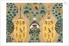 Textile design depicting a farm by Charles Francis Annesley Voysey