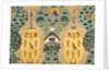 Textile design depicting a farm by Charles Francis Annesley Voysey