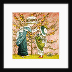 Two girls picking apples by Kate Greenaway