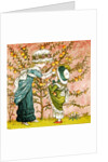 Two girls picking apples by Kate Greenaway