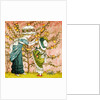Two girls picking apples by Kate Greenaway