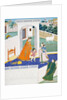Krishna Peering Over a Wall at Radha & Children. Mandi, Punjab Hills, India, 1840 by Unknown