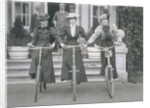 Three Women on Bikes by Unknown