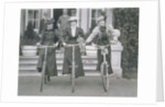 Three Women on Bikes by Unknown