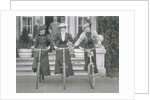 Three Women on Bikes by Unknown