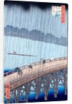 Sudden Shower at Ohashi Bridge by Utagawa Hiroshige I