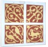 Tile design from album of medieval tile designs by William Godwin