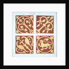 Tile design from album of medieval tile designs by William Godwin