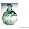 Green Glass Flask. England, 1580-1620 by Unknown