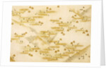 Cherry blossoms and squares paper by Unknown