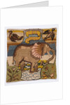 Elephant, from the Oxburgh Hanging by Mary Queen of Scots