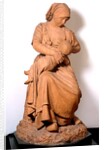 Peasant woman nursing her baby by Jules Dalou
