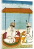 Two Sikh noblemen in conversation. Punjab, India, mid-19th century by Unknown