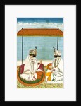 Two Sikh noblemen in conversation. Punjab, India, mid-19th century by Unknown
