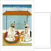 Two Sikh noblemen in conversation. Punjab, India, mid-19th century by Unknown