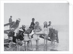 Girls Paddling at Yarmouth Beach by Paul Martin