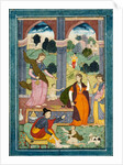 Group of ladies and men in European costume by Unknown