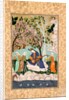 Prince playing a long-necked lute. Hyderabad, India, mid-18th century by Unknown