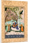 Prince playing a long-necked lute. Hyderabad, India, mid-18th century by Unknown