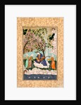 Prince playing a long-necked lute. Hyderabad, India, mid-18th century by Unknown