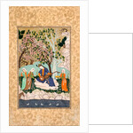 Prince playing a long-necked lute. Hyderabad, India, mid-18th century by Unknown