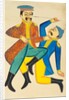 Two men fighting by Unknown