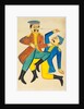 Two men fighting by Unknown