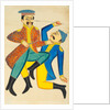 Two men fighting by Unknown
