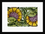 Sunflowers, tile design by William Frend De Morgan