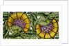 Sunflowers, tile design by William Frend De Morgan