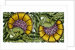 Sunflowers, tile design by William Frend De Morgan