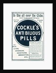 Advertisement for Cockle's Anti-Bilious Pills by Anonymous
