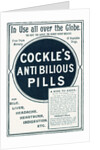 Advertisement for Cockle's Anti-Bilious Pills by Anonymous