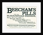 Advertisement for Beecham's Pills by Anonymous