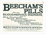 Advertisement for Beecham's Pills by Anonymous