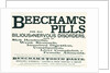 Advertisement for Beecham's Pills by Anonymous
