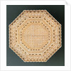 Small table, octagonal top with eight legs. India, 1881 by Unknown
