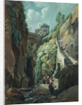 View in the Island of Capri, with Women washing Clothes by Ramsey Richard Reinagle