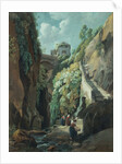 View in the Island of Capri, with Women washing Clothes by Ramsey Richard Reinagle