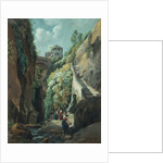View in the Island of Capri, with Women washing Clothes by Ramsey Richard Reinagle